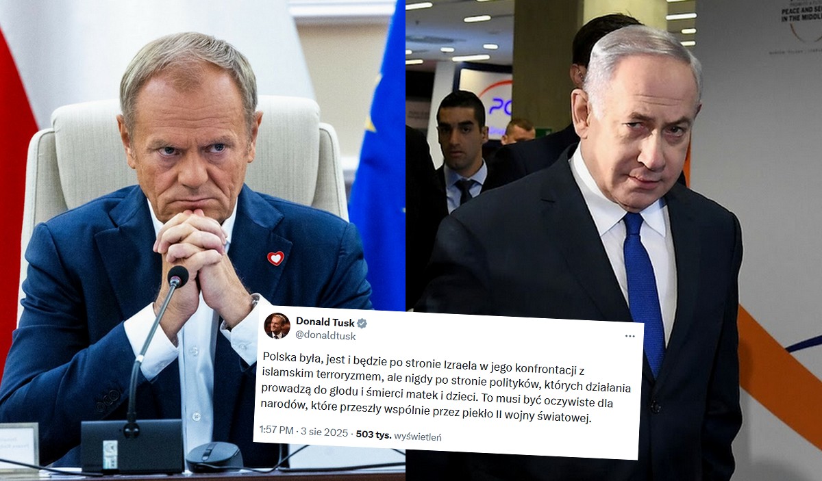 Premier Tusk stanął po stronie Izraela, ale jest też przeciwko