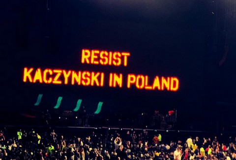 Roger Waters na koncercie w Meksyku: "Resist Kaczyński in Poland"