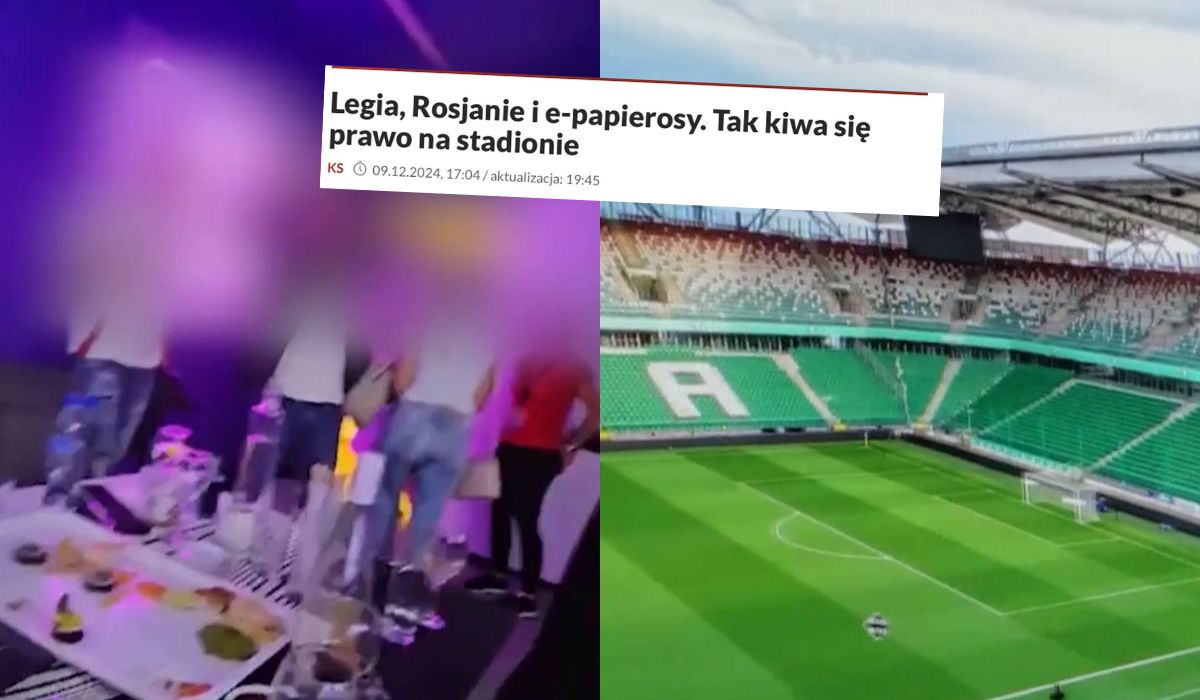 Reportaż TVP: firma powiązana z Rosją rozgościła się w Legii Warszawa, reklamuje e-papierosy i omija prawo