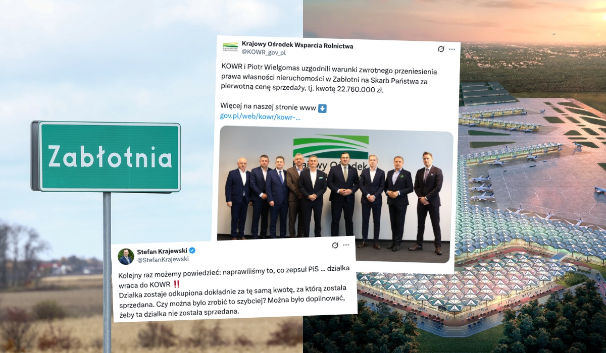 Afera CPK: jednak dojdzie do zwrotu kluczowej działki, która jakoś nieopatrznie się sprzedała