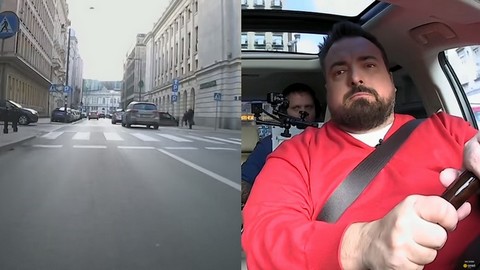 Sekielski w programie Onet Rano wyprzedza samochód przed przejściem dla pieszych