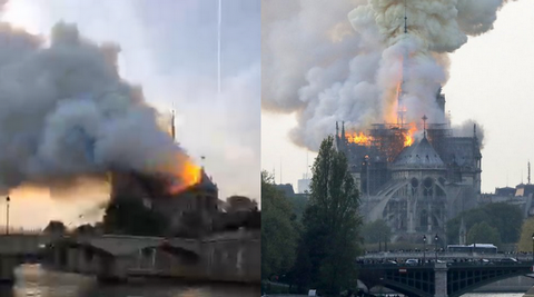Płonie katedra Notre Dame w Paryżu