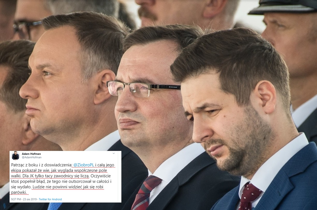 
Adam Hofman o aferze Ziobry: "ktoś popełnił błąd, że tego nie outsorcował w całości"
