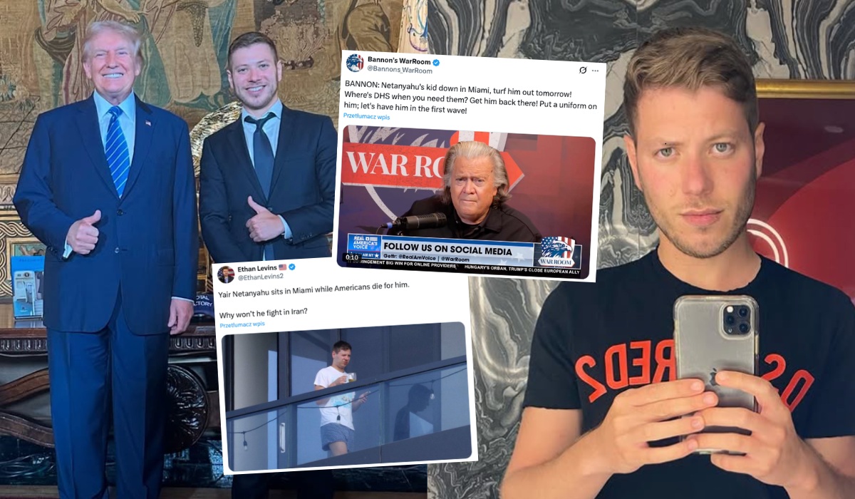 Syn Netanyahu widziany na imprezach w USA, Bannon apeluje, żeby wysłać go na front