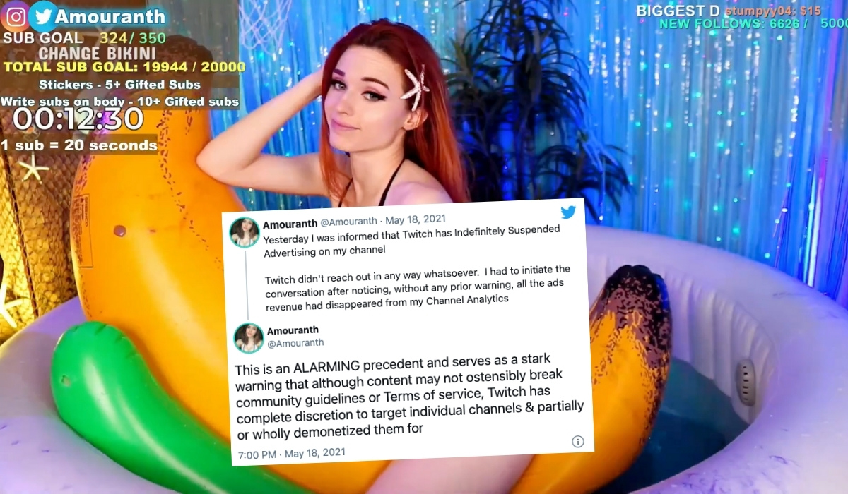 Twitch nie chce już rozebranych streamerek i blokuje im możliwość zarabiania, chociaż są popularne