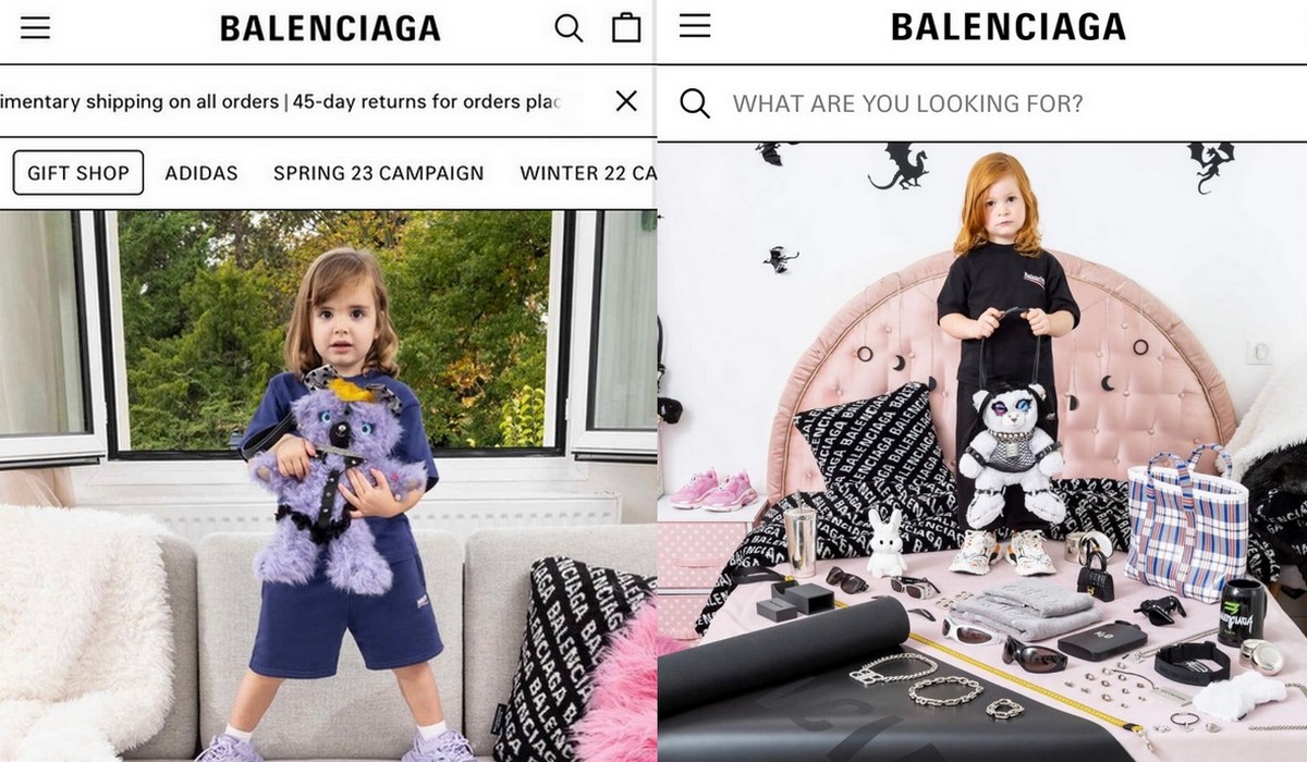 Balenciaga przeprasza, że zrobiła sesję reklamową z dziećmi i misiami, które podnieca uległość i BDSM