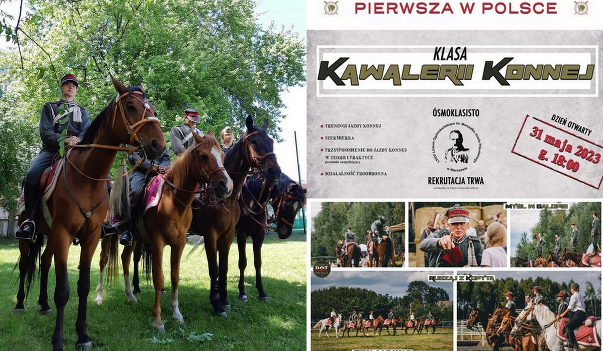 W warszawskim liceum otwarto pierwszą w Polsce klasę kawalerii konnej