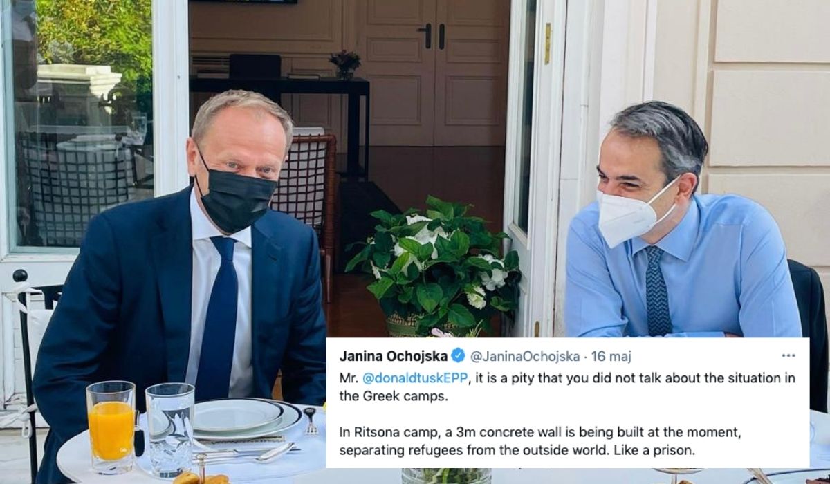 Ochojska krytykuje Tuska za spotkanie z premierem Grecji