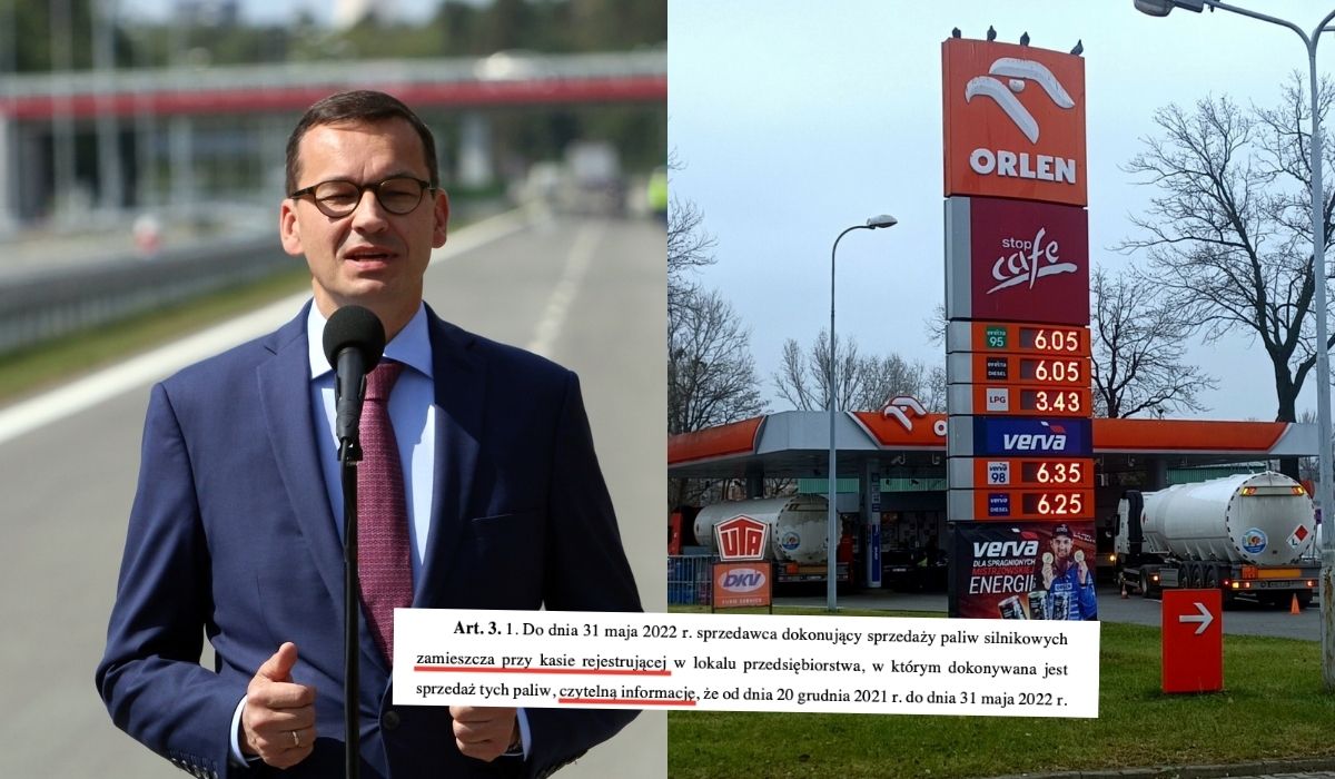 Sprzedawcy paliwa będą musieli informować, że jest taniej, bo rząd tak chciał