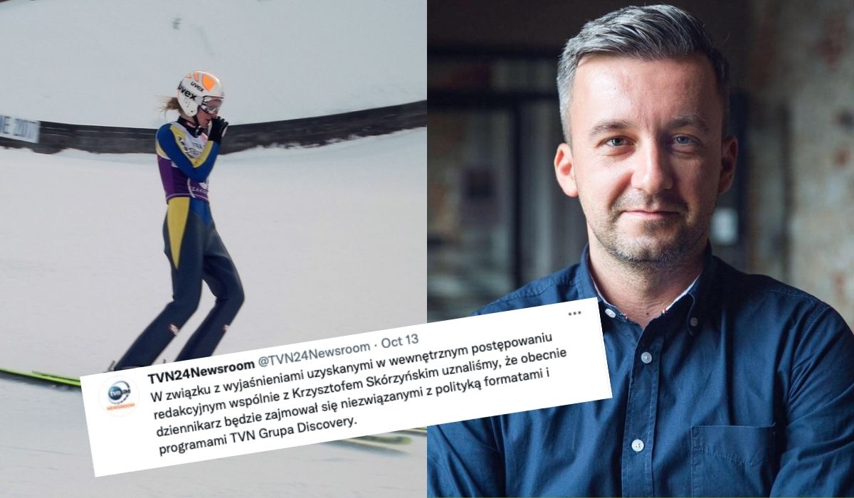 Znany z afery mailowej Krzysztof Skórzyński, dziennikarz TVN, dostał fuchę przy skokach narciarskich