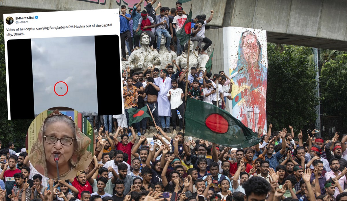 Bangladesz: w związku z trwającymi protestami premier podała się do dymisji i uciekła z kraju