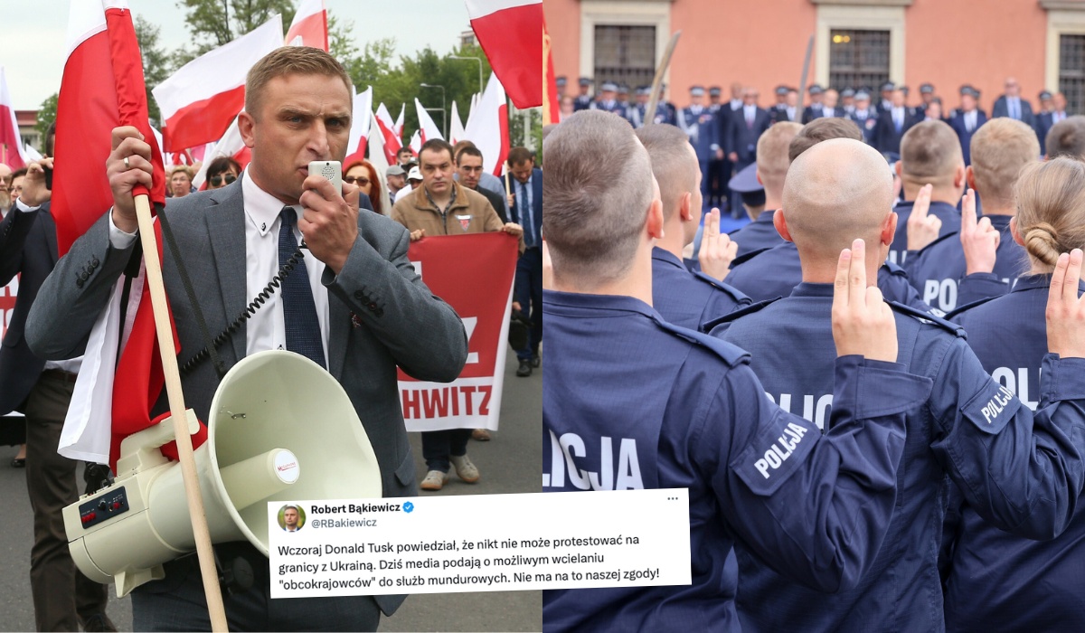 Bąkiewicz ostrzega przed wcieleniem obcokrajowców do polskiej policji: nie ma naszej zgody