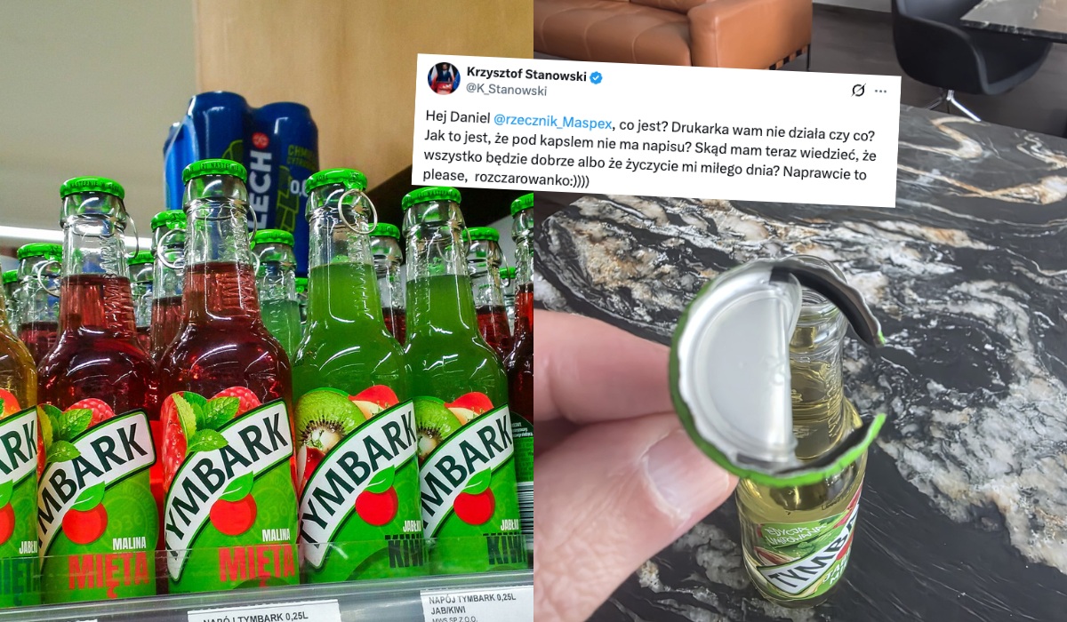 Tymbark zapewnia wstrząśniętych konsumentów, że hasła na zawleczkach zniknęły tylko chwilowo