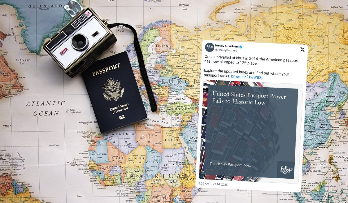 USA wypadły z TOP 10 rankingu najsilniejszych paszportów świata, na pierwszym miejscu ponownie Singapur