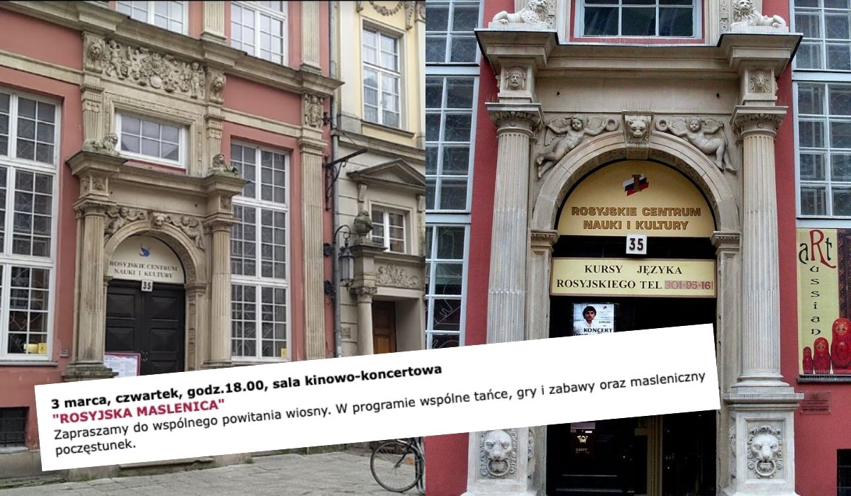 Gdańsk: Dom Kultury Rosyjskiej jak gdyby nigdy nic zorganizował zabawę i zapraszał chętnych
