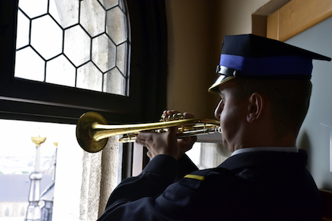 Braki w Straży Pożarnej są takie, że nawet hejnalistę wzięli do roboty