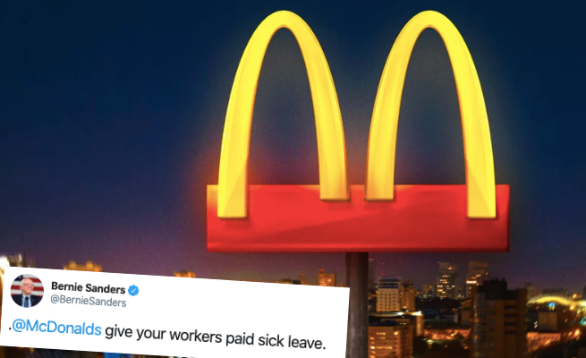 McDonald's: rozdzielamy łuki w logo, symbol kwarantanny. Sanders: dajcie pracownikom płatne urlopy