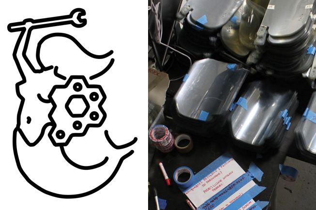 Warszawski hackerspace wydrukował ponad 5000 przyłbic dla medyków