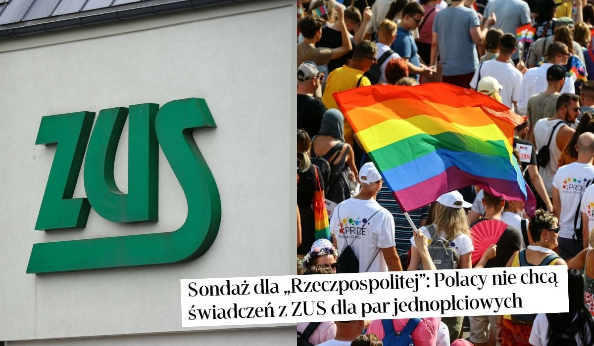 Sondaż: ponad połowa Polaków niechętna przyznawaniu świadczeń ZUS parom jednopłciowym