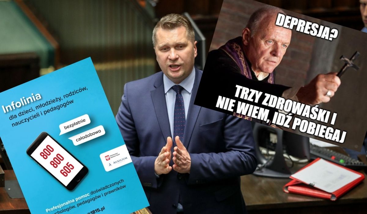 Minister Czarnek na szybko powierzył prowadzenie telefonu zaufania księdzu-egzorcyście i jego organizacji