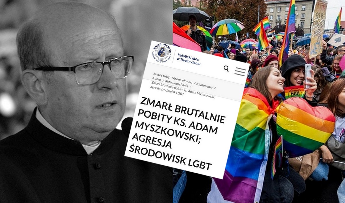 Ksiądz zmarł w wyniku pobicia przez kościelnego, media prorządowe piszą o nagonce i agresji środowisk LGBT