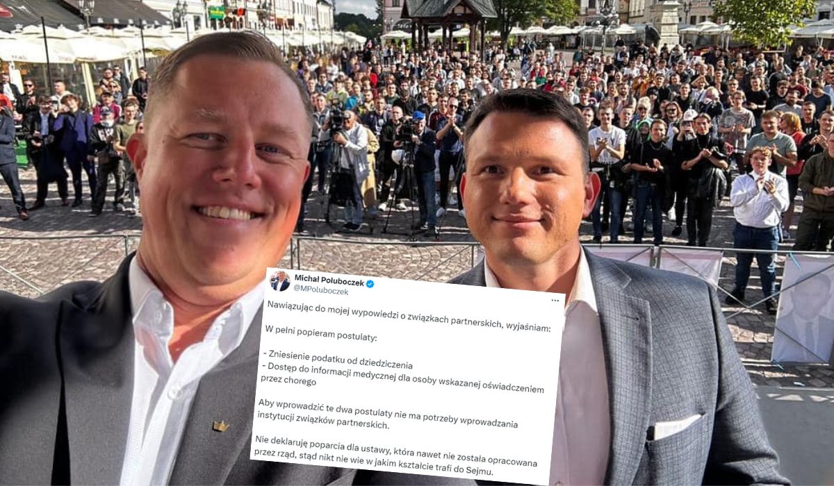 Poseł Konfederacji najpierw był ok ze związkami partnerskimi, ale koledzy chyba go ustawili, bo zmienił zdanie