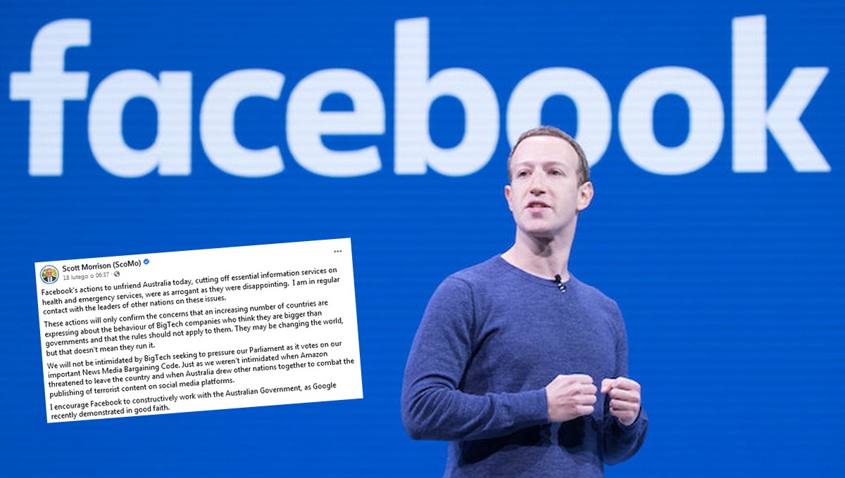 Australia i Facebook trwają we wzajemnym pacie, FB blokuje serwisy newsowe