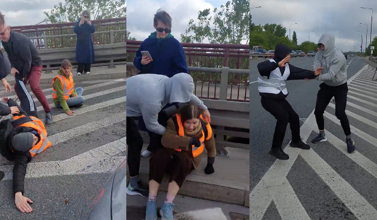 Ostatnie Pokolenie pokazuje oklep, jaki zebrali od kierowców i ostrzega: taka będzie przyszłość