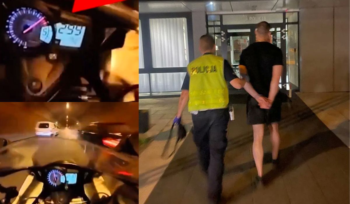 Gdańsk: policjanci zatrzymali mężczyznę, który jechał 299 km/h i wrzucił nagranie do sieci