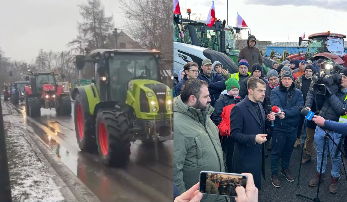 Rolnicy protestowali w całym kraju, blokady w ponad 200 miejscach