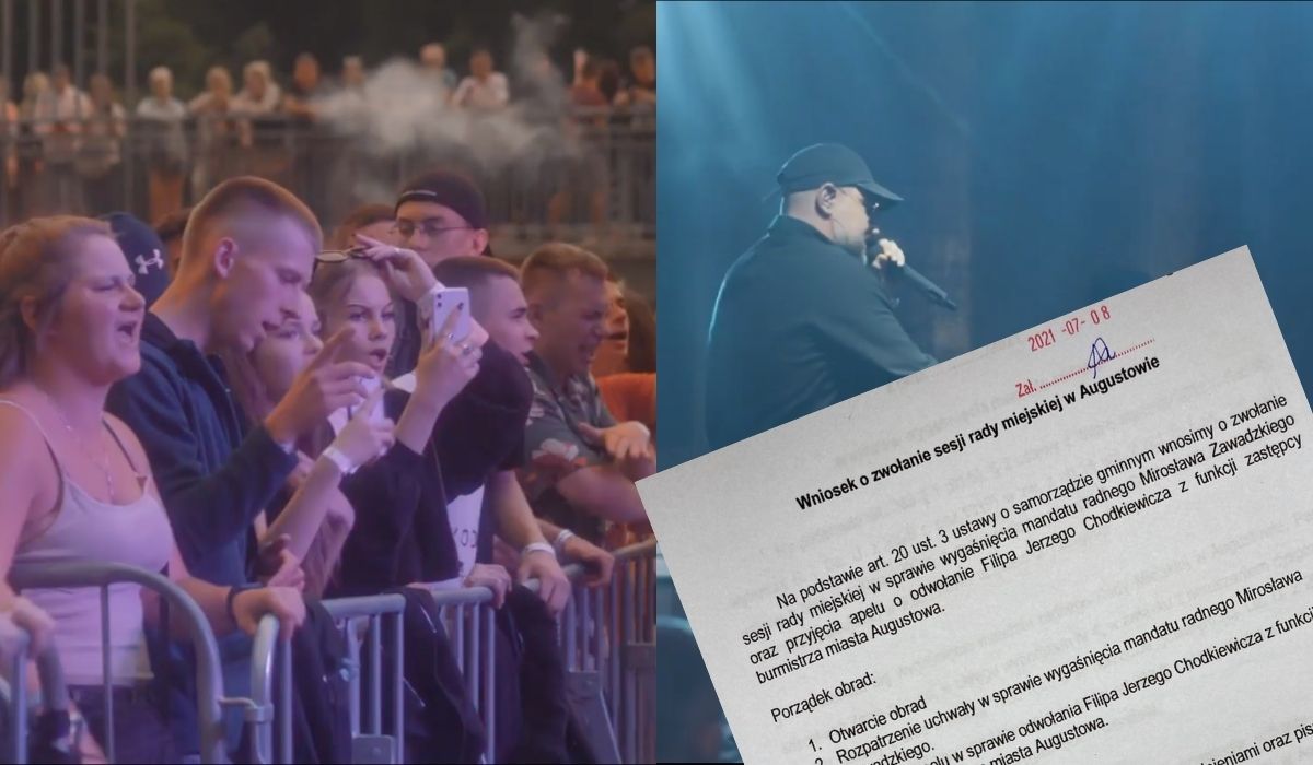 Radny z PiS chce odwołać wiceburmistrza Augustowa, bo zrobił koncert dla młodzieży na którym Tede przeklinał