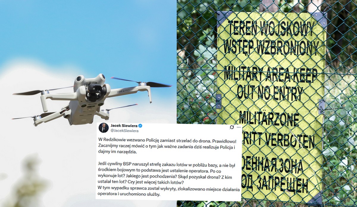 Wojskowy tłumaczy, że żołnierze dzwoniący na policję z powodu drona, to właściwa reakcja