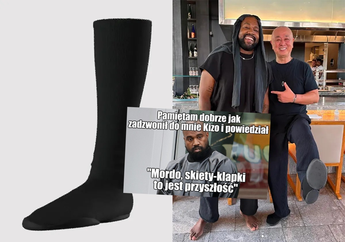 Kanye West zaczął sprzedawać luksusowe skarpeto-klapki w cenie 800 zł