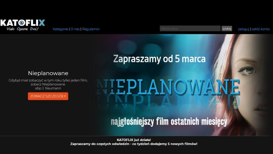 Powstał katolicki Netflix, nazywa się Katofllix i właśnie wystartował