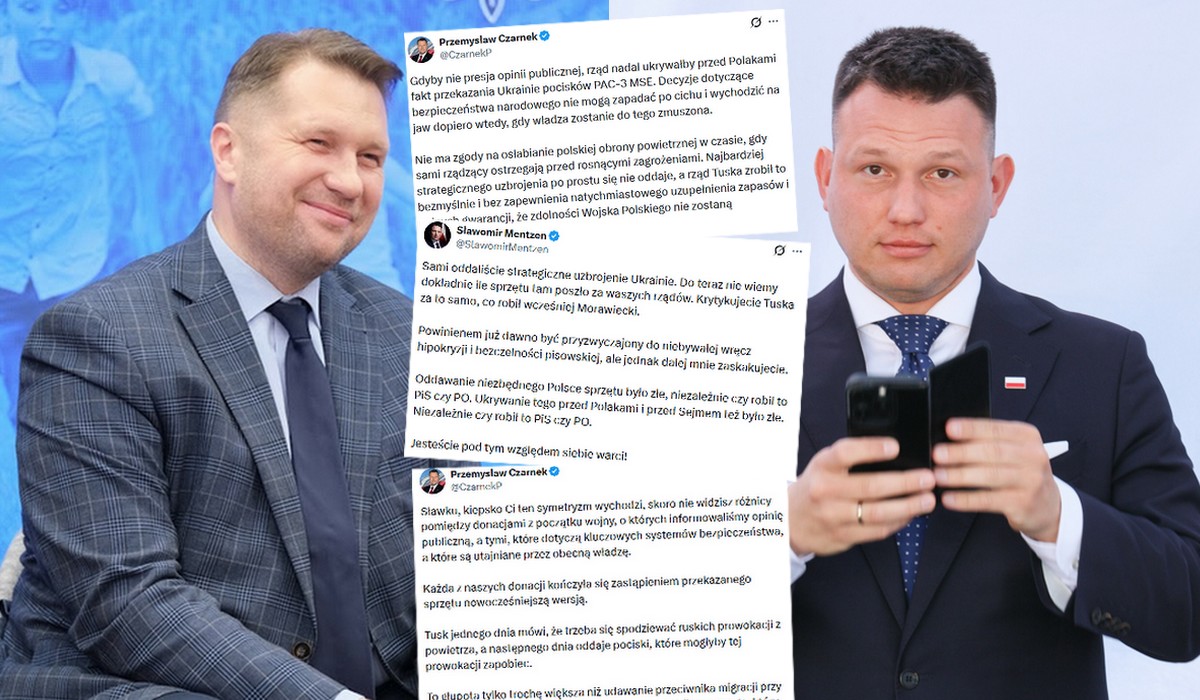 Czarnek tłumaczy Mentzenowi, że PiS wspierał Ukrainę mądrze a Tusk wspiera głupio