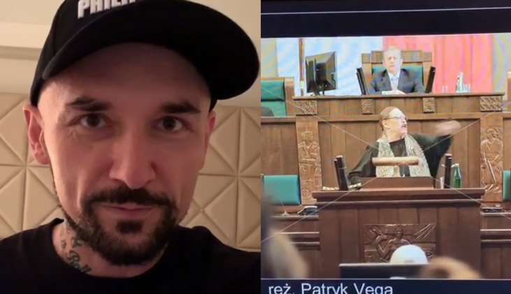 Patryk Vega pokazał fragment filmu "Polityka" z udziałem Pawłowicz