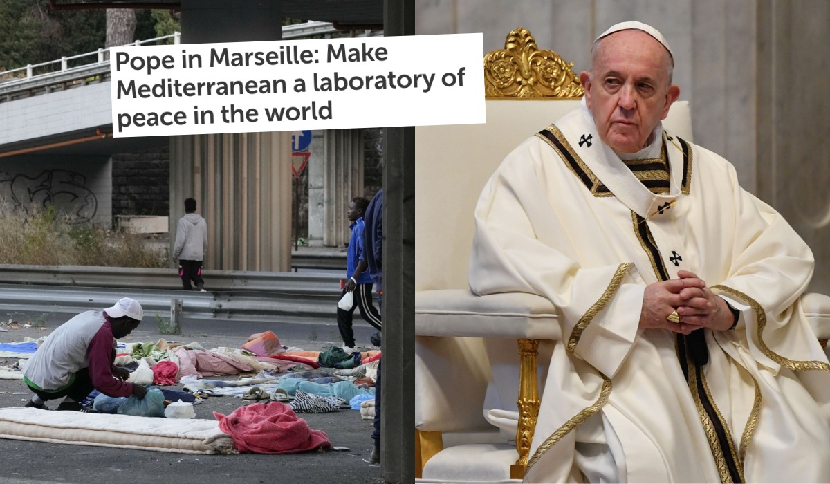 Papież dalej oderwany od realiów: pochwalił Marsylię za "radosną integrację" migrantów 