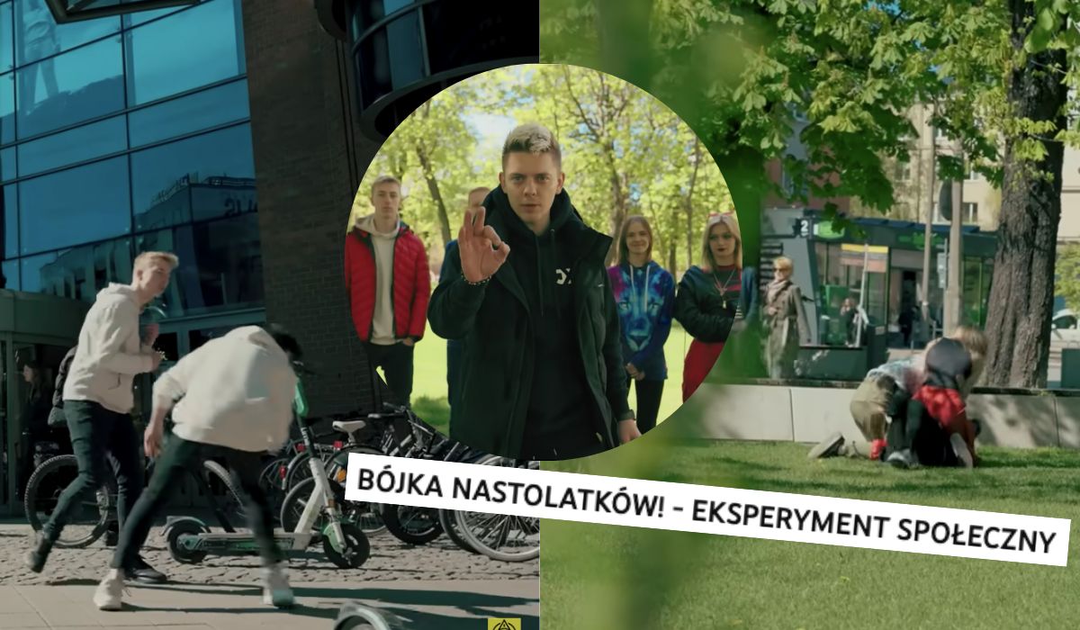 YouTuber zorganizował udawane bójki, żeby czepiać się ludzi, że nie reagują i że mają znieczulicę