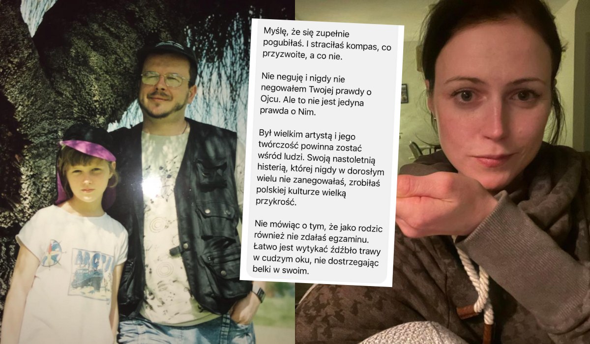 Patrycja Volny, córka Jacka Kaczmarskiego, została ochrzaniona za wspominanie przemocy i alkoholizmu ojca