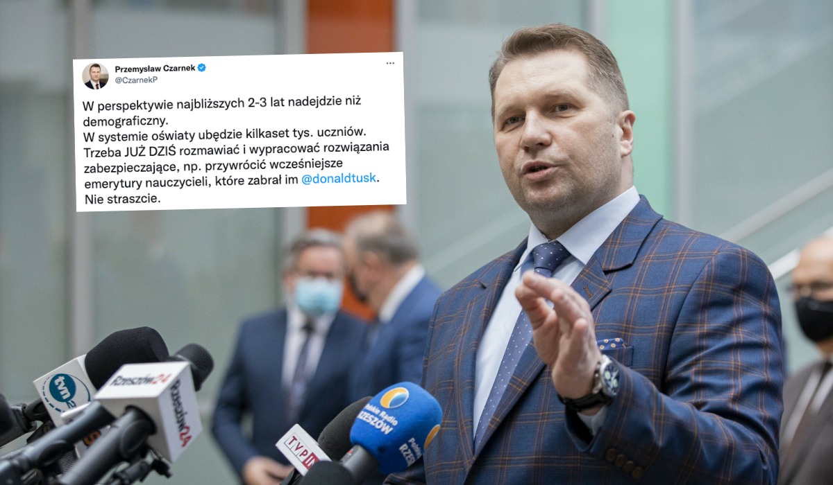 Minister Czarnek zapowiada masowe zwolnienia nauczycieli, nawet 100 000 w najbliższych latach