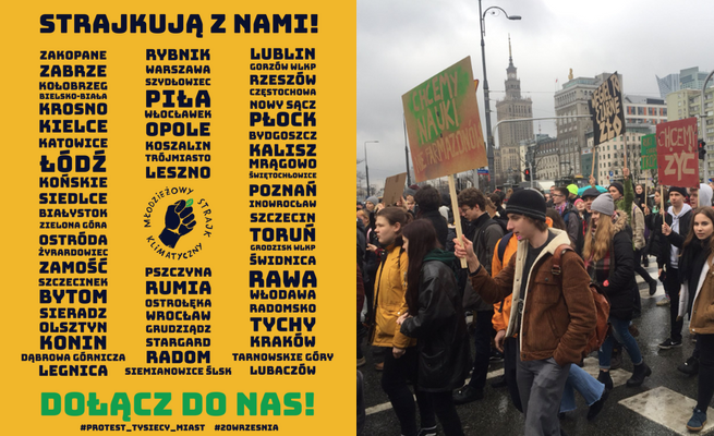 60 polskich miast weźmie udział w Strajku Klimatycznym. Na całym świecie: 3 tysiące