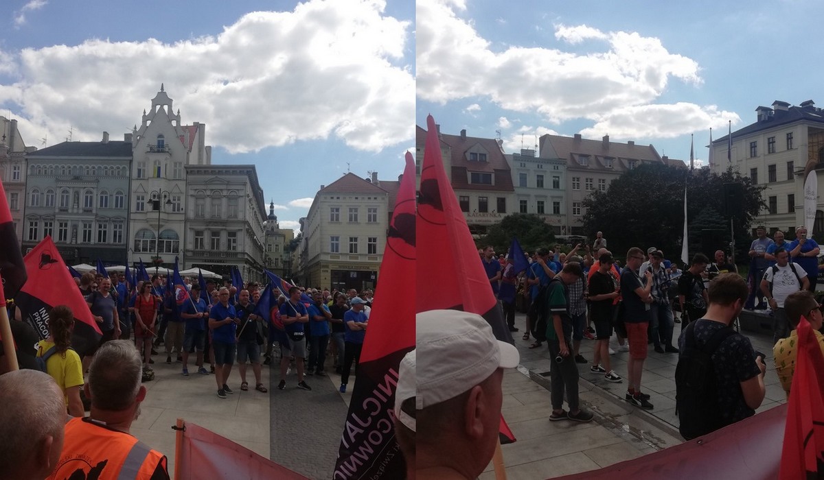 Bydgoszcz: MZK zorganizowało kolejny protest, tym razem przed siedzibą władz miasta