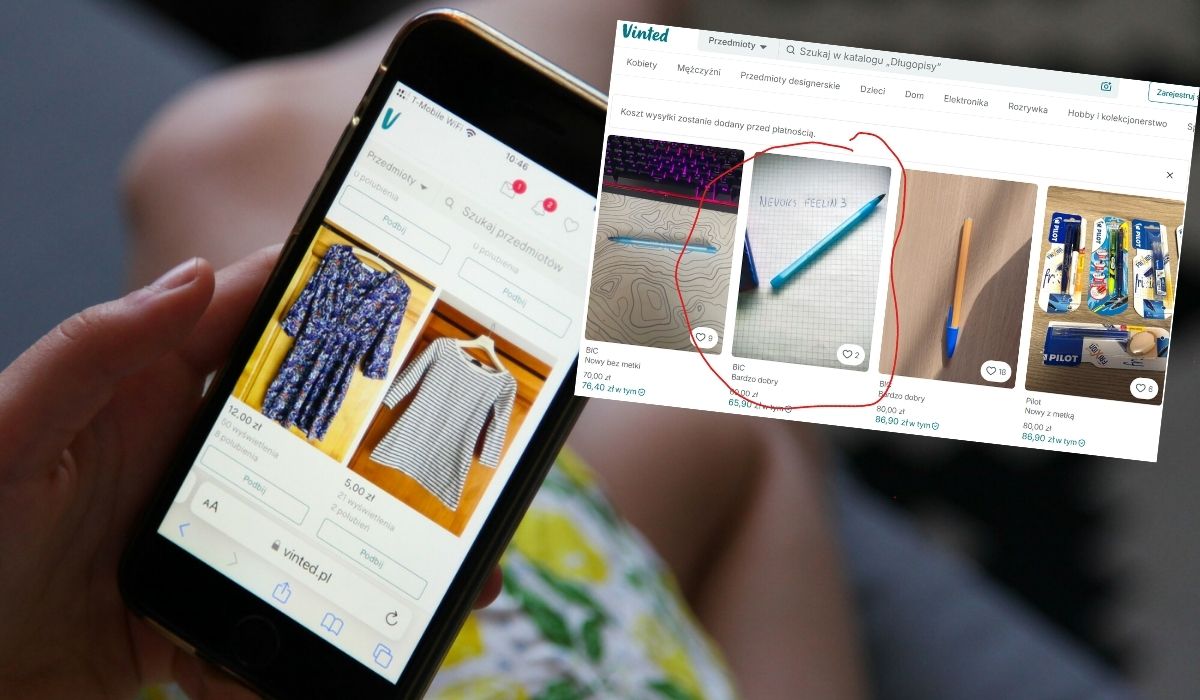 Na Vinted zaroiło się od ofert długopisów, które tak naprawdę są handlem e-papierosami