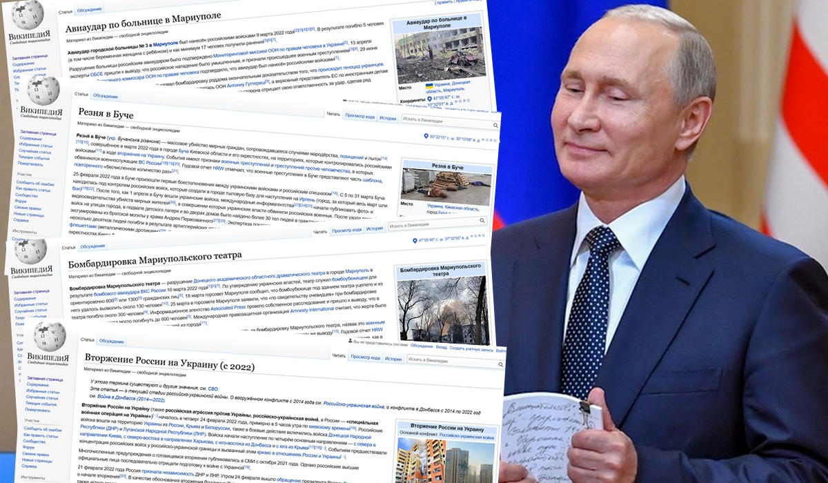 Rosja: kara dla Wikipedii za podawanie udokumentowanych faktów zamiast propagandy Kremla