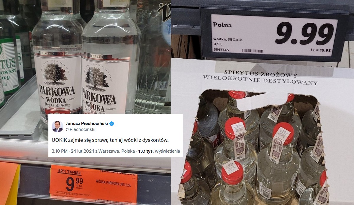 UOKiK zajmie się tanią wódką w Lidlu i Biedronce