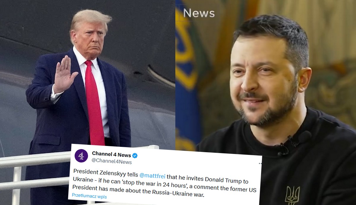Zełenski zaprosił Trumpa do Kijowa, żeby wyjaśnił jak się "kończy wojnę w 24h"