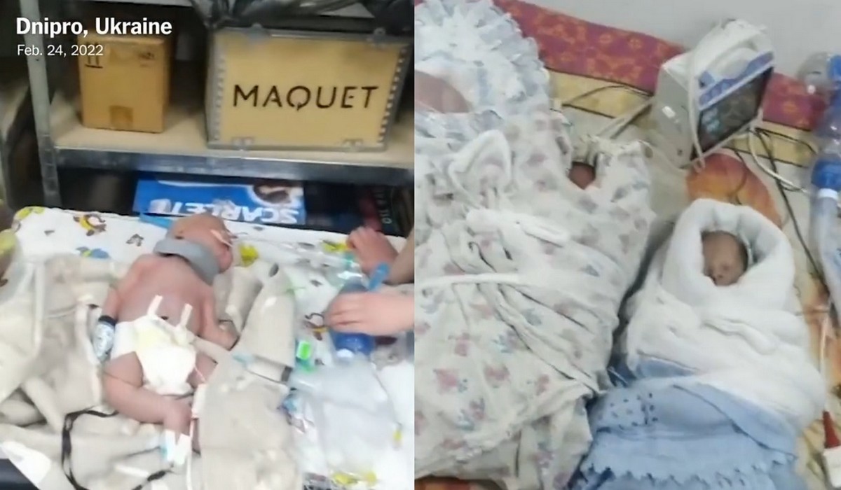 Dniepr: noworodki z jednego ze szpitali musiały zostać przeniesione do prowizorycznego schronu