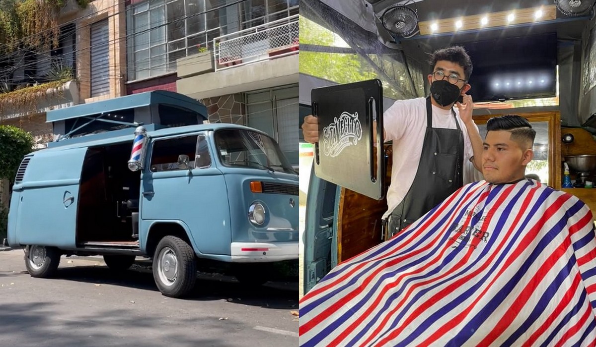 Meksyk: barber zaczął jeździć "barberowozem", żeby strzyc klientów w pandemii