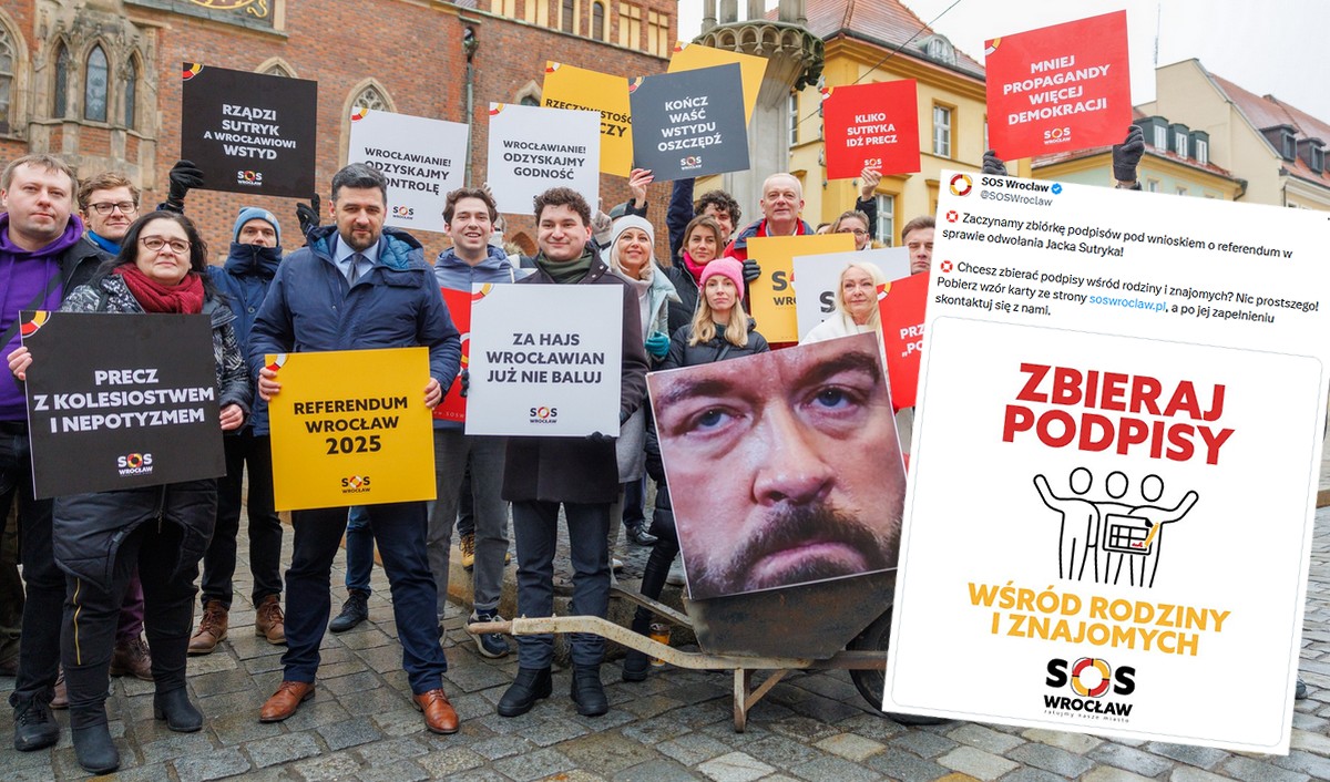 Ruszyła zbiórka podpisów, aby odwołać prezydenta Wrocławia Jacka Sutryka