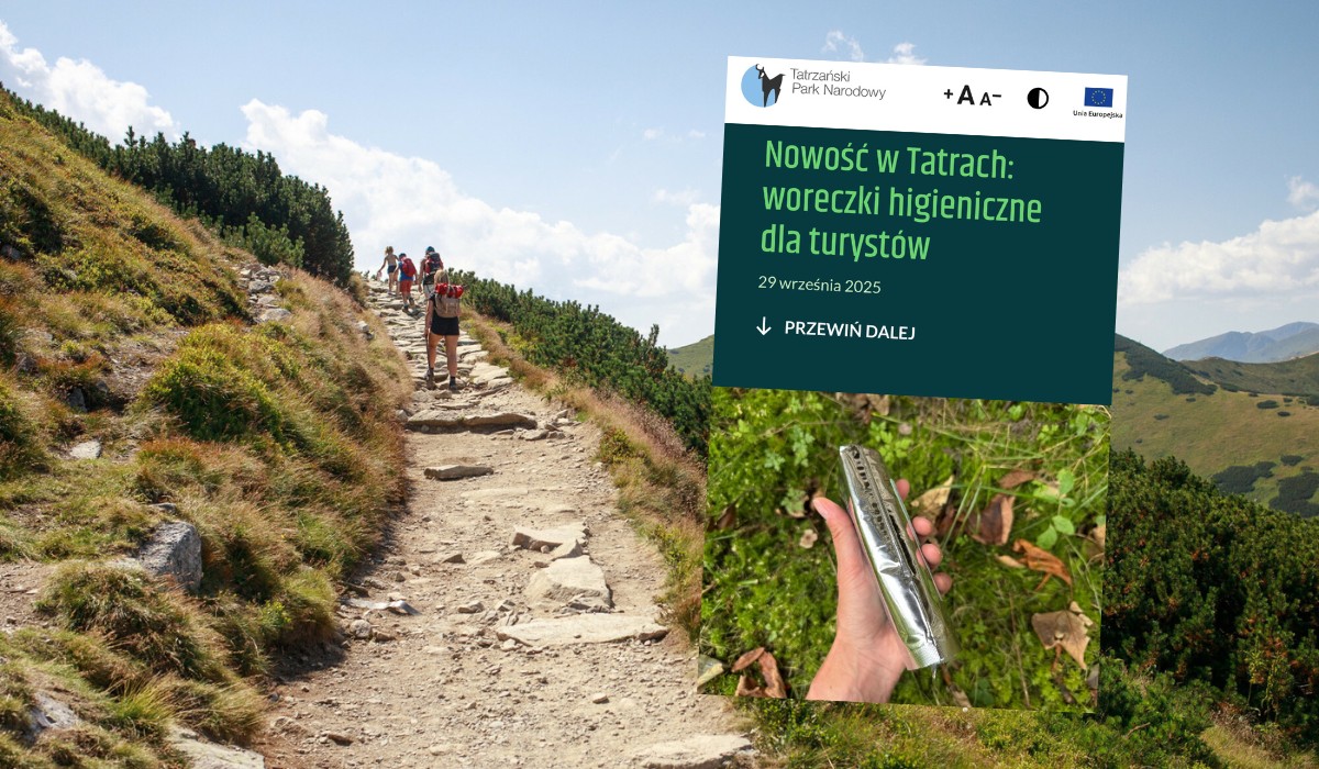 Tatrzański Park Narodowy eksperymentuje z woreczkami, które mają rozwiązać problem "dzikich toalet"